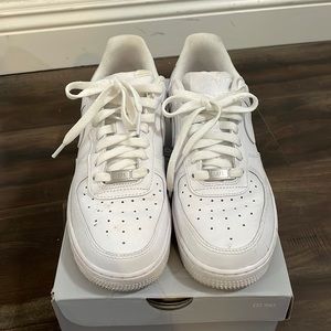 White Nike airforce ones